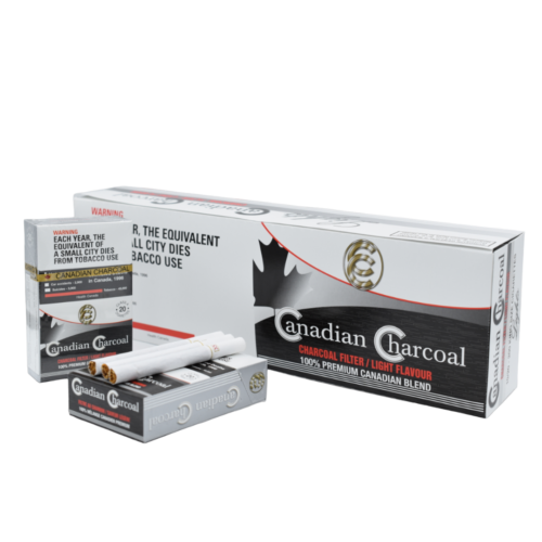 Canadian Charcoal Light King Size Smoke Genius Tax Free Canadian Tobacco Smokes Cigarettes Cigars Chewing Nicotine Vapes Cannabis Accessories Free Delivery Shipping Canada Wide Ontario