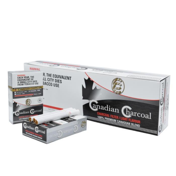 Canadian Charcoal Light King Size Smoke Genius Tax Free Canadian Tobacco Smokes Cigarettes Cigars Chewing Nicotine Vapes Cannabis Accessories Free Delivery Shipping Canada Wide Ontario