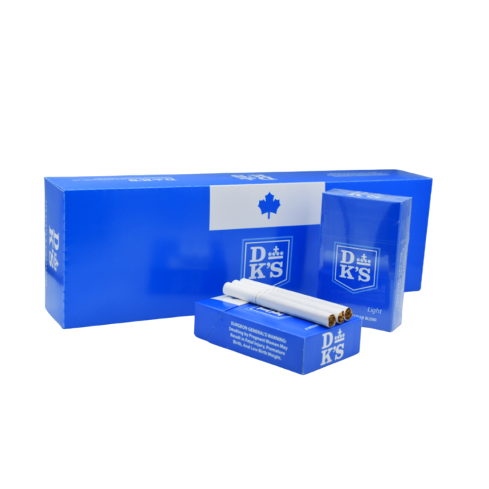 Dk's Light King Size Smoke Genius Tax Free Canadian Tobacco Smokes Cigarettes Cigars Chewing Nicotine Vapes Cannabis Accessories Free Delivery Shipping Canada Wide Ontario